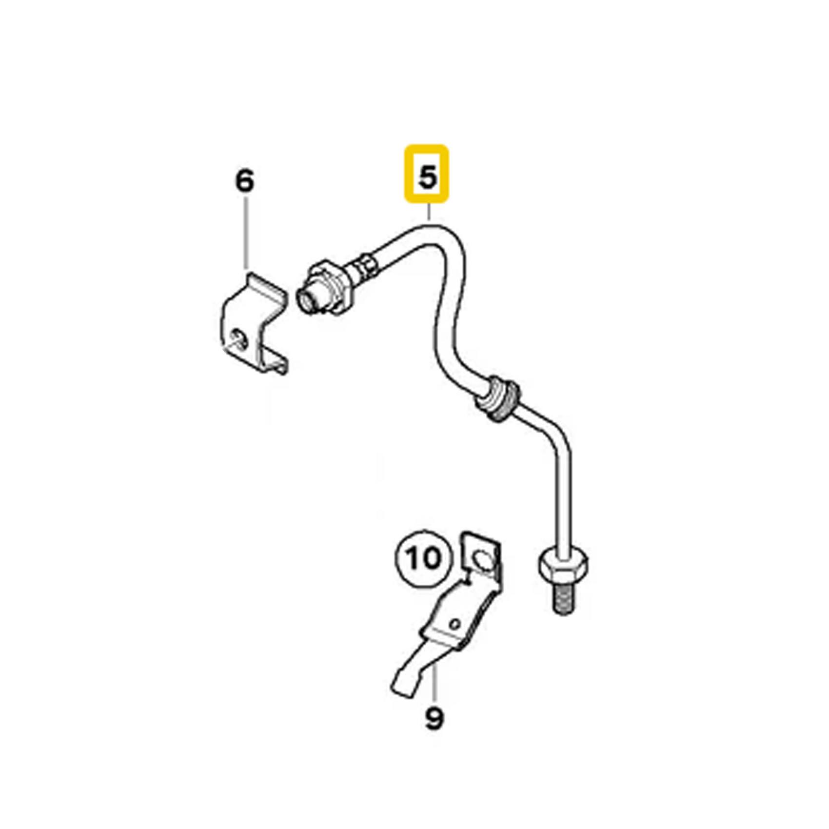 BMW Brake Hose - Rear Passenger Side Inner 34307840672